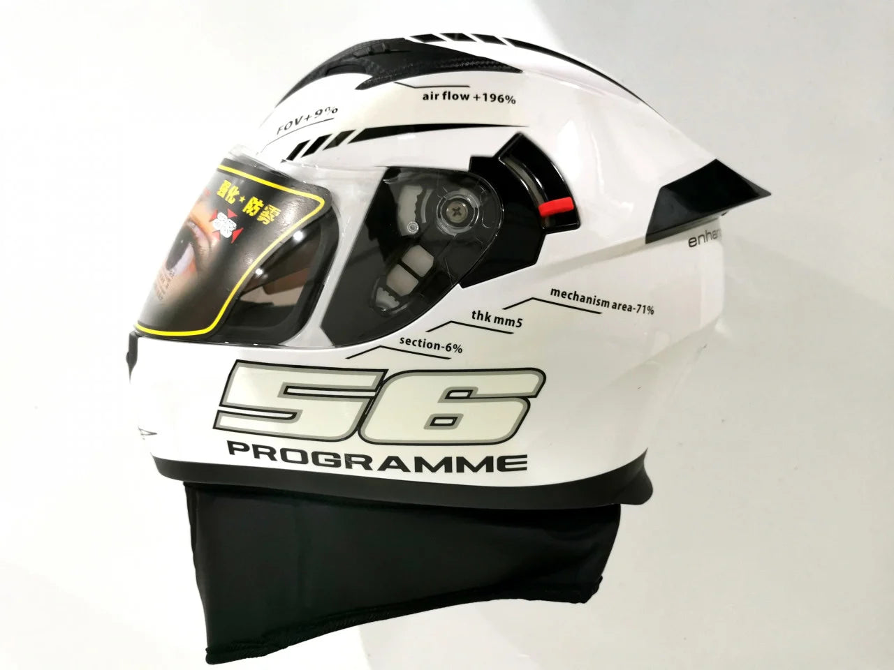 CASCĂ MOTO INTEGRALĂ 56 PROGRAMME - ALBA