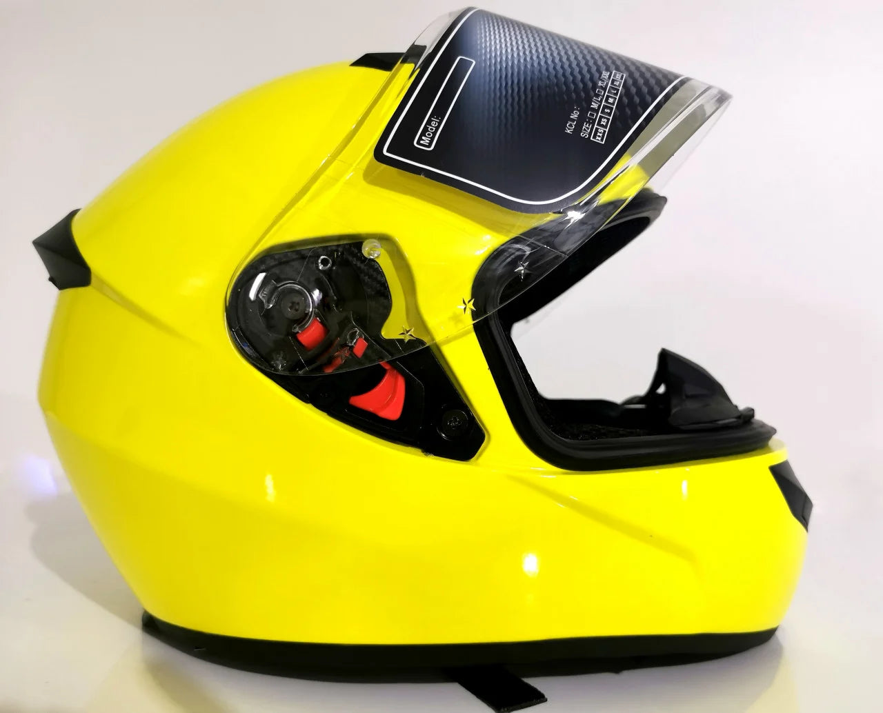 CASCĂ MOTO INTEGRALĂ CLEAR- NEON / GALBEN