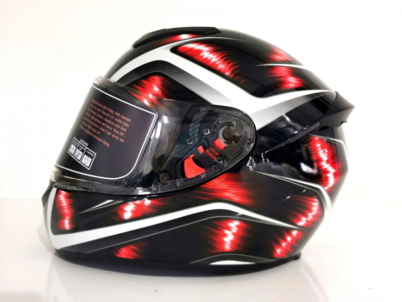 CASCĂ MOTO INTEGRALĂ Light - ROSU / NEGRU