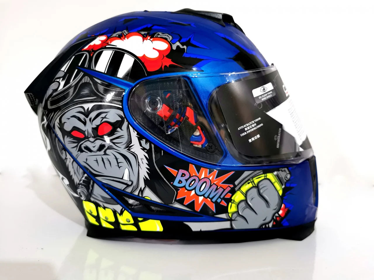 CASCĂ MOTO INTEGRALĂ Rocket blue