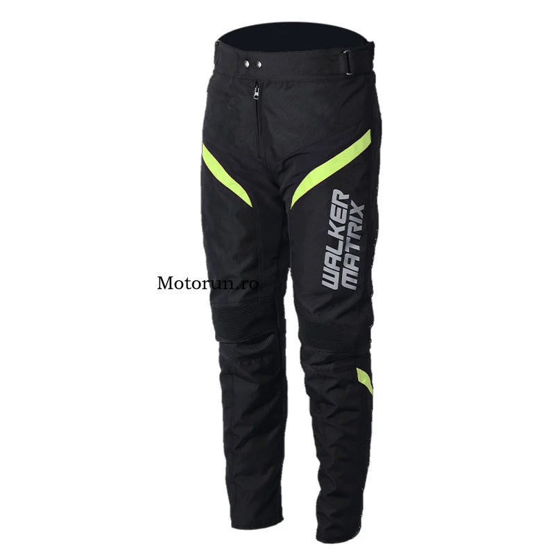 COSTUM MOTO 2 PIESE / Combinezon negru/verde neon