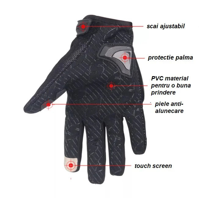 Manusi moto Scoyco negru/ albastru